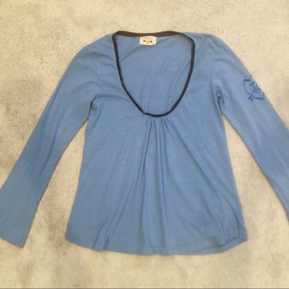 Trapeze -Style Shirt with Suede Trim - Picture 3 of 5